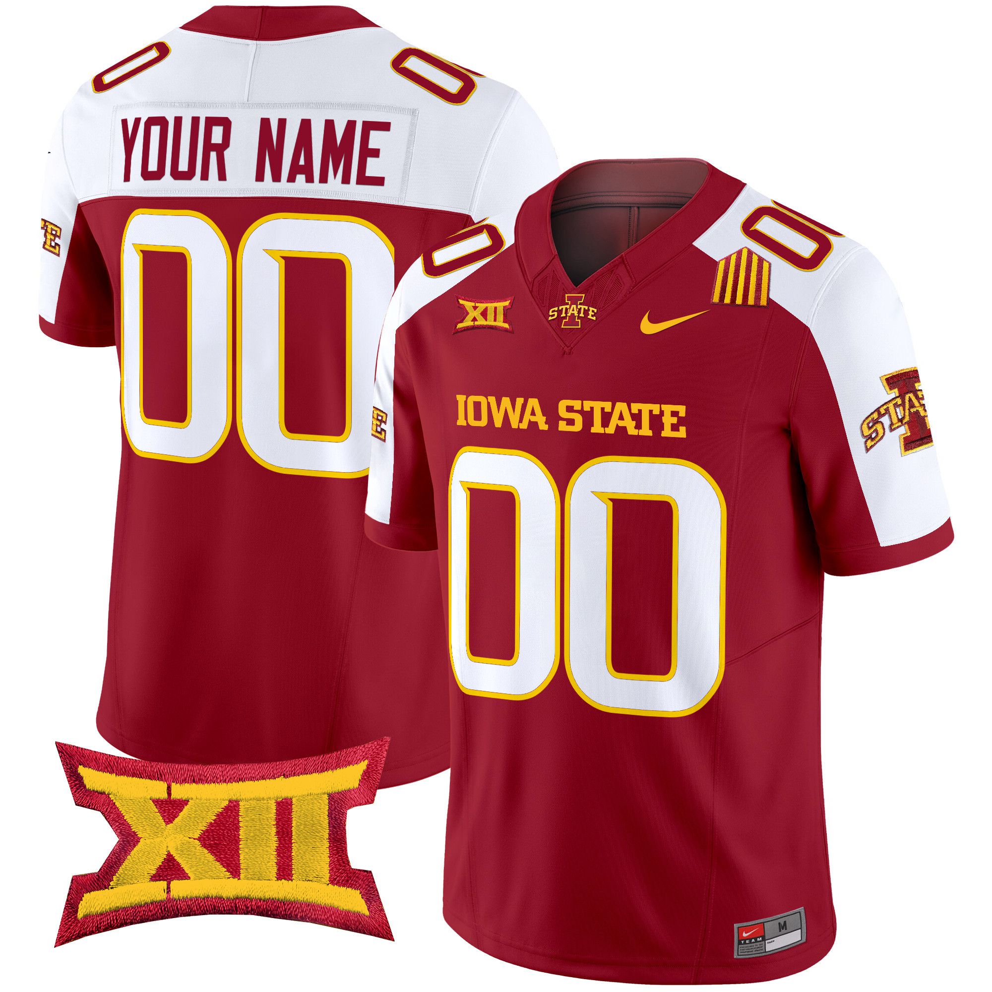 Men Iowa State Cyclones Red Nike 2024 Vapor Limited Custom NCAA Jersey